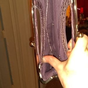 Med clutch purse purple